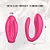 (M-CD-2201) Vibrador de Casal Duplo com Pulsador de Clitóris e Controle Remoto - Imagem 5