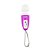 (LB6060) Mini Varinha Mágica Chaveiro Vibratório - 3 Cores - Imagem 3