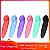 (LB1018) Vibrador Ponto G Aveludado com Ponta Achatada - 2 Cores - Imagem 3