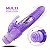 (LB6109) Vibrador Silicone Jelly com Estimulador Rabbit - 2 Cores - Imagem 1