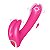 (SN51) Vibrador Leôncio Penetrável com Estimulador de Clitóris - Imagem 1