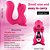 (JDY039-PINK) Vibrador Esquilo com Sugador e Rabo Penetrável - Dibe - Imagem 4
