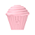 (TD025) Sugador Formato de Cupcake - 3 Cores - Imagem 3