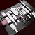 (DZ-234-ZT) Kit Sado BDSM com 10 peças - Rosa Com Branco - Imagem 18