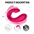 (LB18) Vibrador de Casal Formato U - Via Aplicativo - Imagem 6