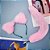 (LB3026-M) Kit Fantasia Erótica com 2 Peças - Branco com Rosa - Plug Tamanho M - Imagem 4