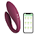 (SG1258) VIBRADOR DE CASAL VIA APLICATIVO- VERMELHO - Imagem 1