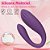 (SG1258) VIBRADOR DE CASAL VIA APLICATIVO- VERMELHO - Imagem 5