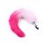 (RY002MPJ019) Plug Anal de Metal M com Rabo Rosa Claro e Pink - Imagem 1