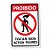 Placa Decorativa 24x16 - Proibido Tocar nos Action Figures - Imagem 1