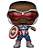 Funko Pop Marvel The Falcon and the Winter Soldier Captain America 818 Exclusivo - Imagem 1