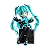 Blokees DaaLaMode Series Hatsune Miku Official Outfit - Imagem 1