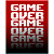 QUADRO DE METAL G - GAME OVER - Imagem 1