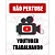 QUADRO DE METAL G - NÃO PERTUBE YOUTUBER TRABALHANDO - Imagem 1