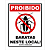 QUADRO DE METAL G - PROIBIDO! BARATAS NESTE LOCAL - Imagem 1