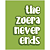 QUADRO DE METAL G - THE ZUERA NEVER ENDS - Imagem 1