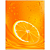 QUADRO DE METAL M - LARANJA - Imagem 1