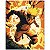 QUADRO DE METAL M - JOVEM NINJA ATACANDO COM SUPER PODER - Imagem 1