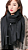 Lenço Toque De Cashmere - Preto 908/907 - Imagem 1
