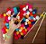 100 Pompons Coloridos + 2 Hashis Para Coordenação Motora Fina - Imagem 2