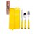 Kit Talher Garfo Faca Colher Gatinho Inox C/ Estojo Adulto e Infantil - Imagem 2