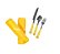 Kit Talher Garfo Faca Colher Gatinho Inox C/ Estojo Adulto e Infantil - Imagem 1