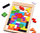 Brinquedo Educativo Tetris Madeira Jogo Encaixe De Peças - Imagem 3