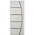Porta de Madeira Frisada Melanina Parma Branca 210 X 70 cm - Imagem 1