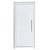 Porta de Alumínio  Lambri Branco 210 X 80 cm Direita - Imagem 1