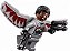 Boneco falcão vingadores Compatível Lego Montar Marvel - Imagem 3