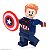 Boneco Capitão América Jovem Compatível Lego Montar Marvel - Imagem 2