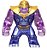 Boneco Thanos roxo  Compatível Lego Montar Marvel - Imagem 1