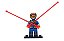 Boneco Ciclope azul Compatível Lego Montar Marvel - Imagem 4