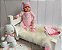 Boneca Tipo Bebê Reborn Realista Linda com Enxoval Rosa - Imagem 2