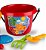 Baldinho De Praia Infantil Vermelho Poliplac Brinquedos - Imagem 3