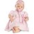 Boneca Bebê De Vinil Com Tiara 48Cm Infantil Roma Brinquedos - Imagem 1