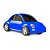 Carrinho Infantil Novo Fusca Azul Poliplac Brinquedos - Imagem 1
