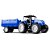 Fazendinha Infantil Trator De Brinquedo Azul C/ Carreta Roma - Imagem 1