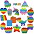 Pop It Redondo Fidget Toy Push Bubble Alivio Do Estresse Para Crianças Pop It Brinquedo Bolhas Tiktok - Imagem 2