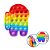 Pop It Redondo Fidget Toy Push Bubble Alivio Do Estresse Para Crianças Pop It Brinquedo Bolhas Tiktok - Imagem 5