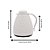 Garrafa 400 Ml Rattan Branca Térmica Com Alça Paramount - Imagem 4