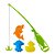 Brinquedo Pega Peixe Infantil Jogo Pescaria Com Acessórios - Imagem 2