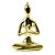 Miniatura Cerâmica Metalizado Yoga Shinning Para Decoração - Imagem 4