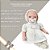 Boneca Bebê Real Menina Batizado C/ Acessório Infantil Vinil - Imagem 5