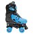 Roller Patins Azul Infantil Retro 4 Rodas Menino Regulagem - Imagem 3