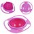 Potinho Giratório 360° Rosa Giro Bowl Para Alimentação Bebê - Imagem 1