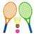 Conjunto Infantil 1 Peteca 2 Raquetes 1 Bolinha Art Brink - Imagem 2