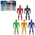 Conjunto 5 Bonecos Guerreiros Lendários Infantil Art Brink - Imagem 2