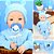 Bebê Reborn Menino Boneca Real Tata Roupa Pagão Azul Claro - Imagem 1