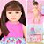 Boneca Tipo Bebê Reborn Corpo Siliconado Com Acessórios - Imagem 1